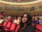 Here I am in the beautiful Romanian Athenaeum after watching the Filarmonica Moldova preform!