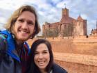 Jimmy and Kelly in front of Malbork Castle in Poland
