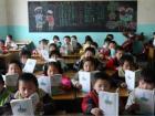 A Chinese class where kids are studying hard!