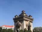 Patuxai (The Victory Arch) on a beautiful day in Vientiane