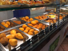 The selection of arancini at the arancini shop