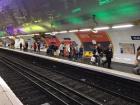 The Odéon station, with its pretty neon lights.