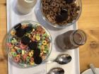 This cereal café had types of cereals I'd never seen before, and you could turn anything you wanted into toppings