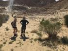 Here my friends are out for a hike on a hot, hot day in the desert