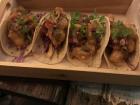 Fish tacos from a restaurant called "The Fish Market"