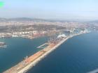 View of Barcelona from a plane