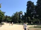 Ciutadella Park, where students go to play soccer and eat lunch