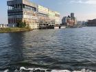 Buildings made of shipping containers in Amsterdam Noord