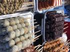 All the dumplings, sausages and rice cakes on a stick!