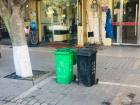 Waste and recyclable bins can be found on every street