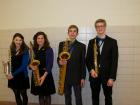 My old high school saxophone quartet! 