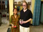 Playing Holi with my previous host family