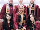 My best friends and me in our graduation gear
