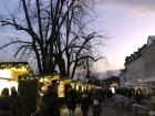 Christmas markets with delicious food are popular here in December, and I went to one with some friends from work
