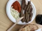 Some traditional Slovenian grilled food...a big part of integrating into a community is trying its food!
