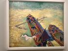"The Two Barges" by André Derain. I liked this one because of the water around the boats. 