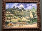 "Thatched Cottages at Cordeville" by Van Gogh. This is one of Van Gogh's less popular paintings. It is one of my favorites because of the way he uses the color green.