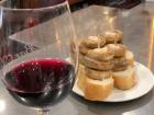 A common combination is champiñones with local vino tinto (red wine)