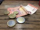 Euros come in paper bills as well as coins, including one and two euro coins