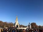 Right across from Buckingham Palace, the Queen Victoria Memorial is made of marble and bronze