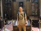 Visiting friends at Harvard in Boston before I left