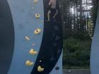 Rock climbing in Charlotte before I left to come to Bristol