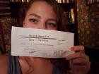 Our third place winning ticket from trivia