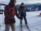 Me and my friend Benjamin skiing