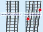 This diagram shows a building with sliding seismic isolators and laminated rubber (and steel) bearings; the isolators allow the building to stay in place while the ground shakes