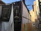 A Jewish "Sukka" or tent that is used on the holiday of Sukkot