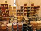 A stall that sold only honey (all of the kinds were very sweet)