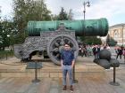 A very large cannon that was captured by Russia in the Kremlin