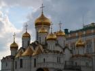 A church in the Kremlin, with a gold roof!