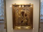 A gold carving of Mary and Jesus (Russians really like gold)