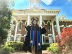 Me at my college before graduation