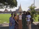 My friends and I outside the Grand Palace in Bangkok