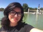 Here I am in front of Retiro Park's pond with King Alfonso XII's monument in the back 