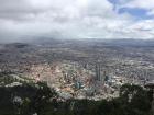A bird's eye view of the massive city of Bogotá