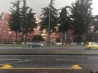 I got caught in a downpour as I was waiting for the bus!