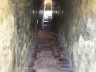 One of the tunnels inside of the castle