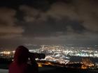 Although very windy, this is my favorite spot on campus because you can see the beautiful city lights