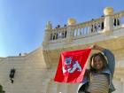 I may be in Israel very far away from my home university, but I am representing it proudly!