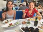 Fresh seafood with friends