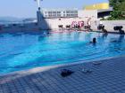 I'm not the best swimmer, and I don't like opening my eyes in salt water, so I tend to swim in the pool rather than the ocean