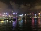Hong Kong uses its vast skyline to put on a light show every night at 8:00 p.m.