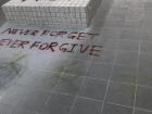 A common message that the protesters use is “Never forget, never forgive” in regards to police retaliation