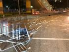 Unfortunately, protesters sometimes leave areas pretty messy