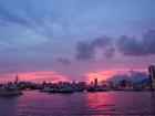 A scenic sunset in Hong Kong