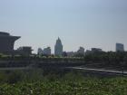 Beijing has a lot of green spaces and parks to walk around in. 