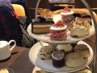 In London, my friends and I enjoyed traditional afternoon tea